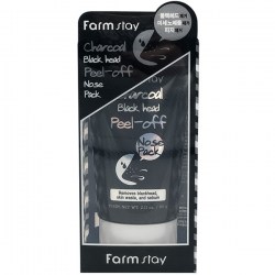 Купить маску-пленку для очищения носа FarmStay Charcoal Black Head Peel-off Nose Pack